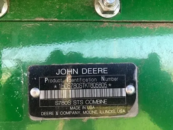 2019 John Deere S780