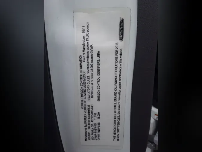 2018 FREIGHTLINER/MERCEDES M2 106db846bb283898c0546d40221b48b64ee