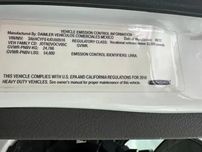 2018 Freightliner Business Class M2 106