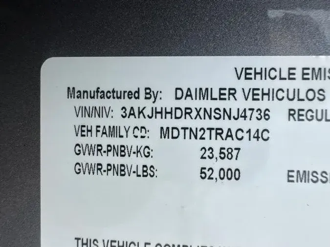 2022 Freightliner Cascadia