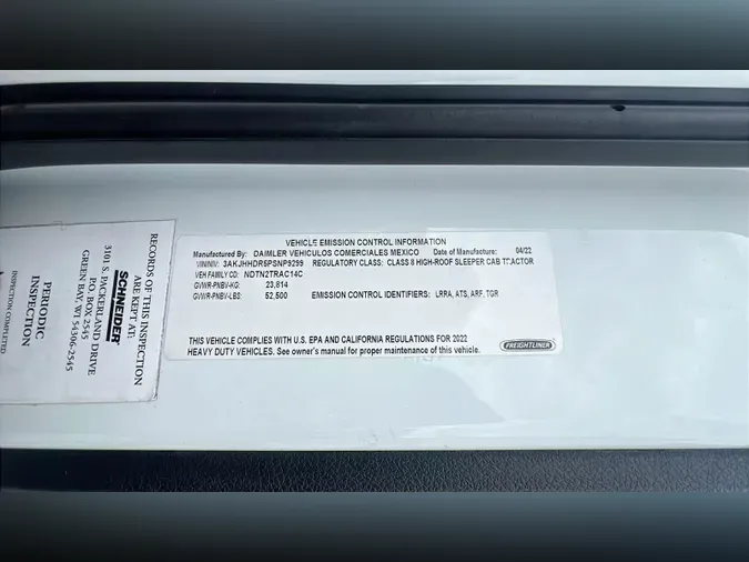 2023 Freightliner Cascadia 126