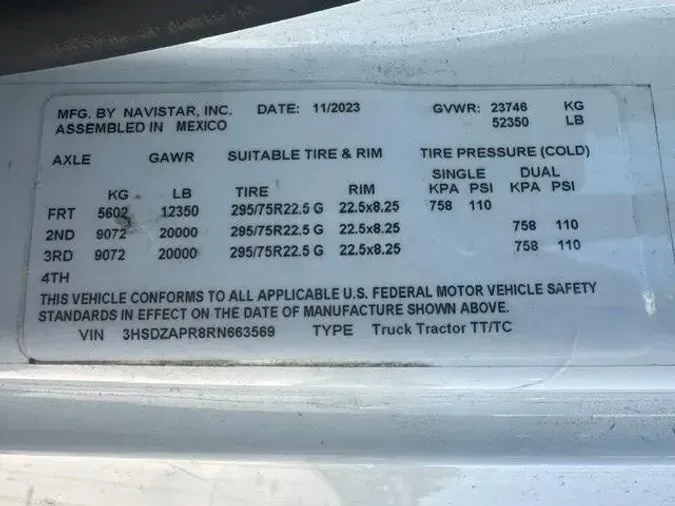 2024 International LT625
