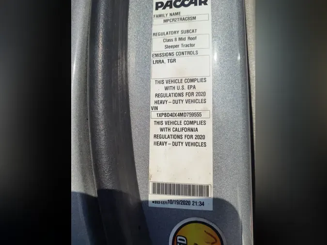 2021 PETERBILT 579dcf60e7603a9605da1e2ce2a8673455a