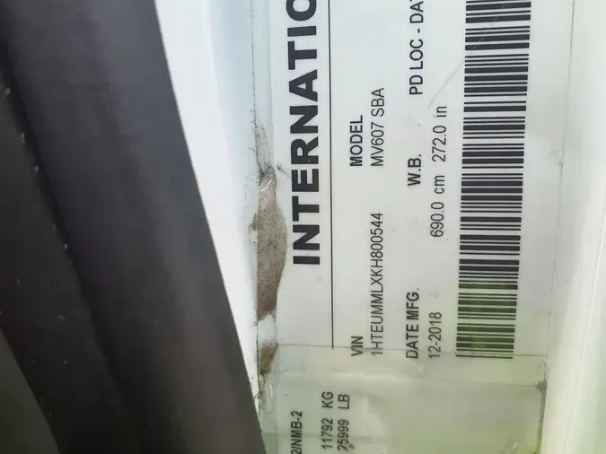 2019 NAVISTAR INTERNATIONAL MV607 (4X2)