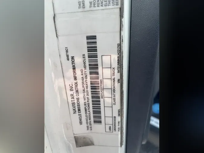 2020 International MV607dcffae29ed86841bffef9963f6c1953e