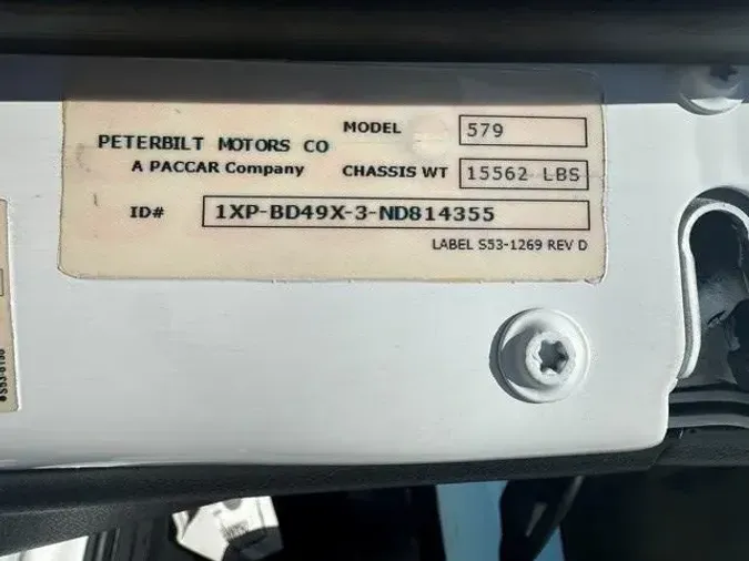 2022 Peterbilt 579
