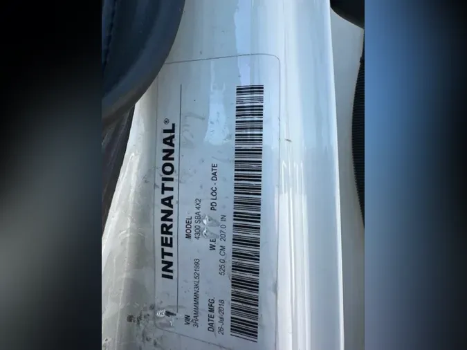 2019 NAVISTAR INTERNATIONAL 4300