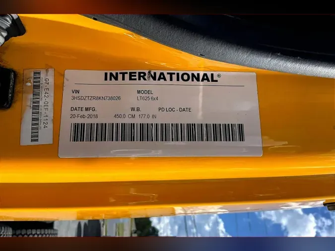 2019 INT LT625 6x4