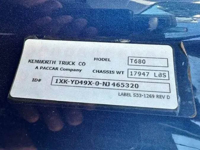 2022 Kenworth T680ddc8d21c09d76bb26d14012416978ebf