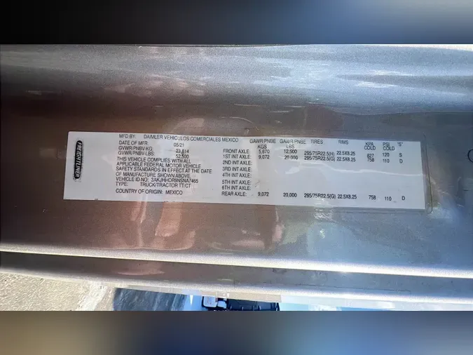 2022 Freightliner Cascadia 126