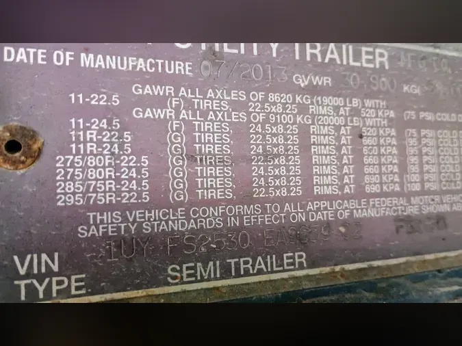 2014 UTILITY TRAILERS FS2CHA 53/102