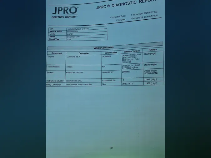 2019 NAVISTAR INTERNATIONAL 4300