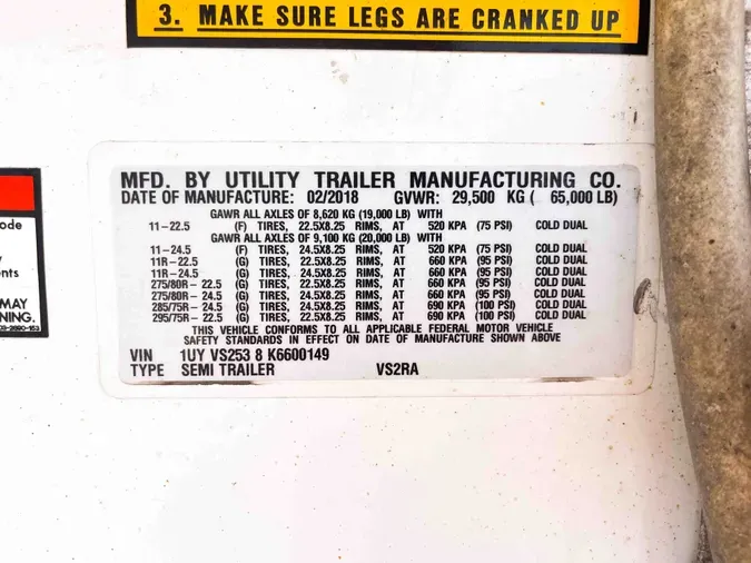 2019 UTILITY VS2RA