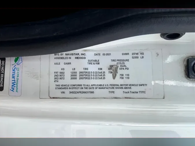 2022 INT LT625 6x4