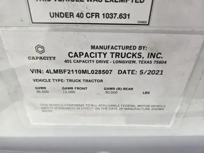 2021 Capacity TJ5000