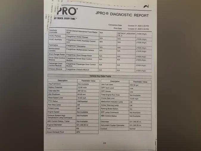 2020 FREIGHTLINER/MERCEDES NEW CASCADIA PX12664