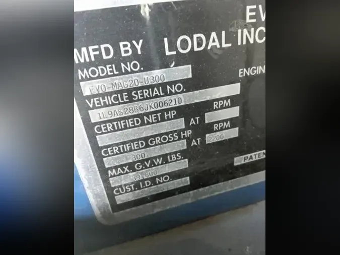 2018 LODAL EVOMAG20U300