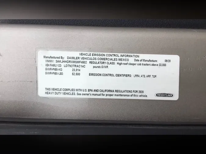 2021 Freightliner Cascadia