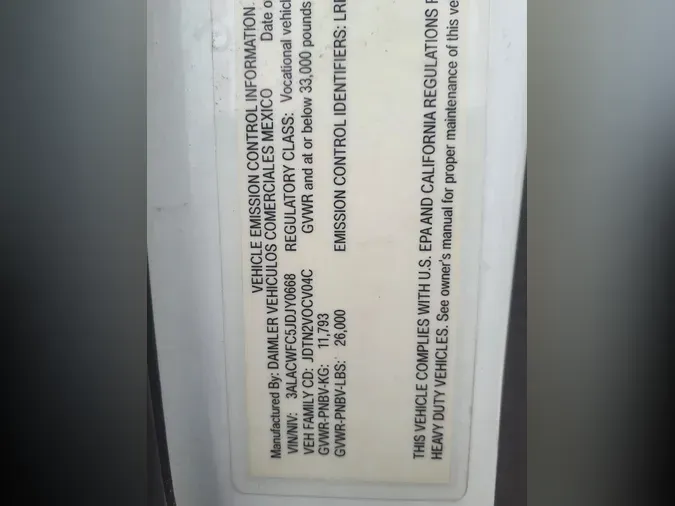 2018 FREIGHTLINER/MERCEDES M2 106e86b604b8cd16e64ceadacef30c005e7