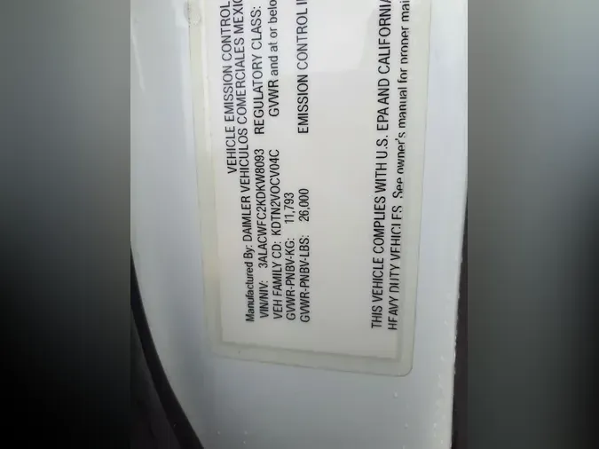 2019 FREIGHTLINER M2 106ea19fe076f9cfeeab64633627f604bcb