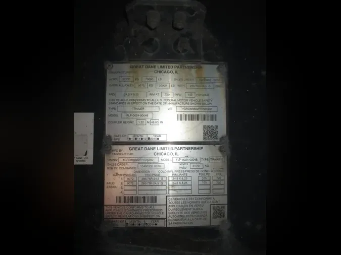 2015 GREAT DANE FLATBED 48/102ea8c61f0895a6e80971b215a684dec8d
