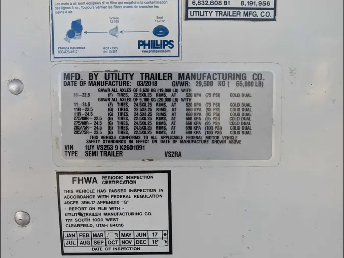 2019 UTILITY Reefer