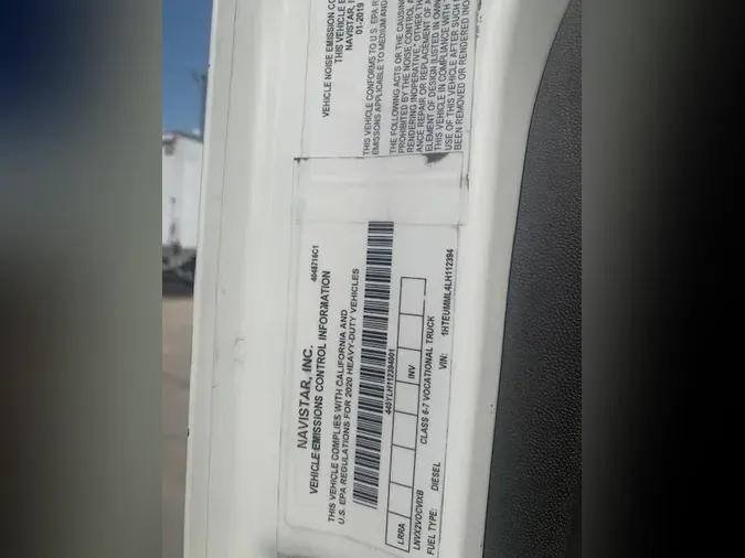 2020 International MV607