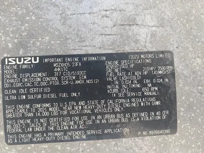 2022 Isuzu NRR