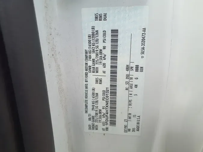 2022 FORD MOTOR COMPANY F450 (4X4)ede0bae64d66fee26ca346954923318b