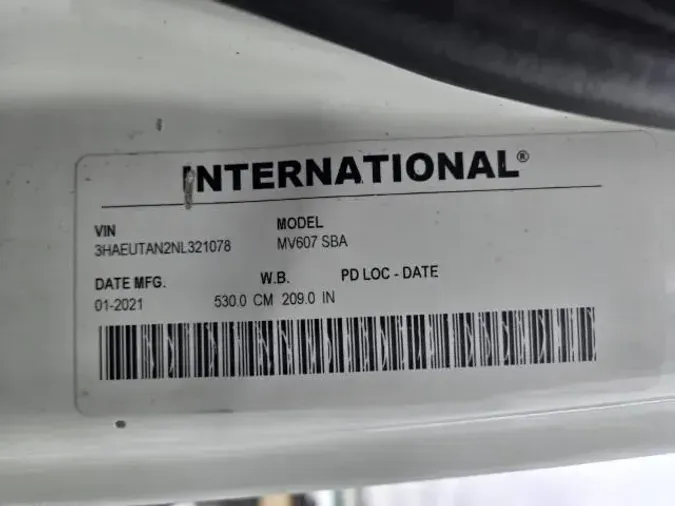 2022 International MV607