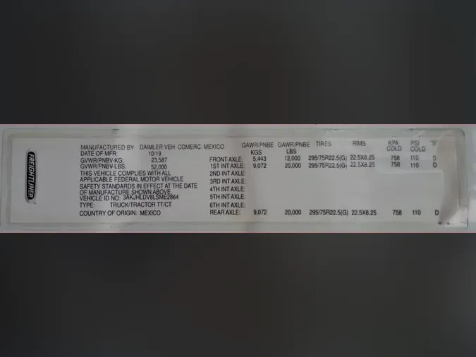 2020 FREIGHTLINER/MERCEDES NEW CASCADIA PX12664ee1220cb80370c91cee34649c64af46c