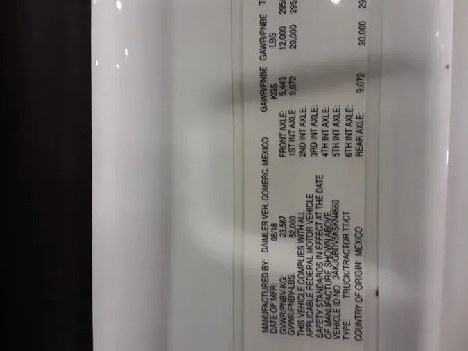 2019 FREIGHTLINER/MERCEDES CASCADIA 113ee7631deb2a3b208edea14d94dfd56a3