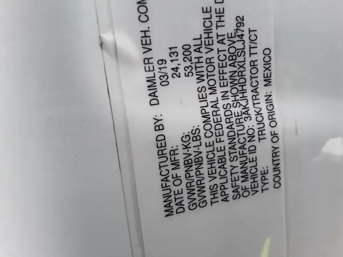 2020 FREIGHTLINER/MERCEDES NEW CASCADIA PX12664