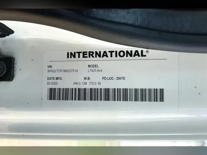 2021 INT LT625 6x4