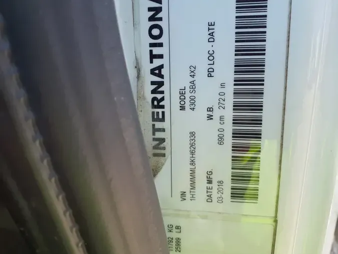 2019 NAVISTAR INTERNATIONAL 4300