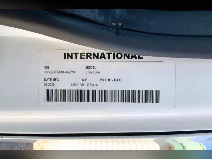 2021 INT LT625 6x4