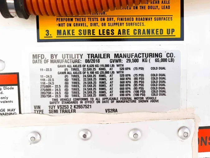 2019 UTILITY VS2RA