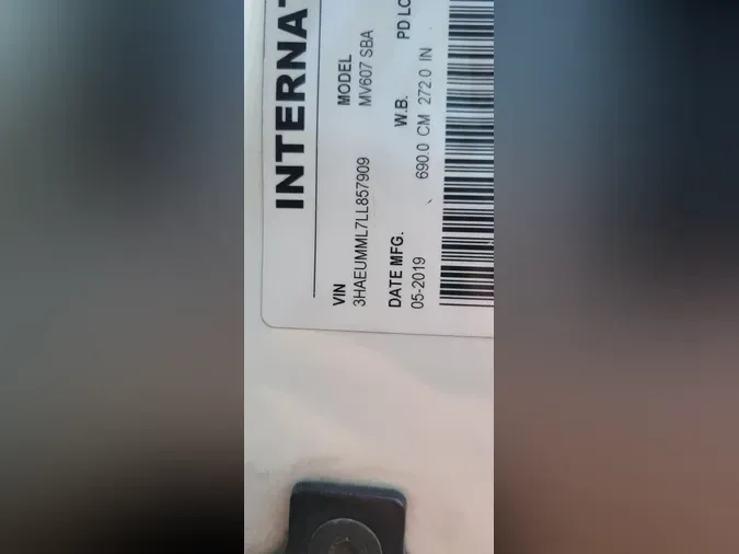 2020 International MV607
