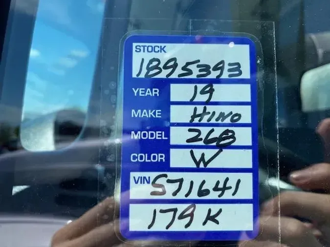 2019 Hino 268A