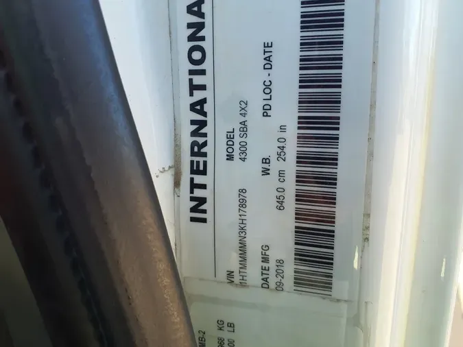 2019 NAVISTAR INTERNATIONAL 4300