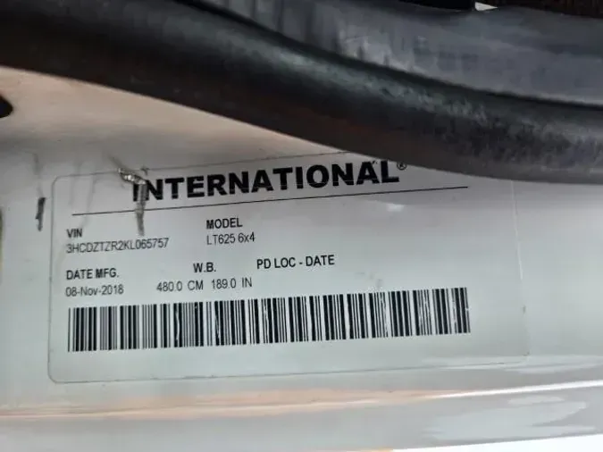 2019 International LT625