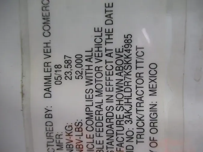 2019 FREIGHTLINER/MERCEDES NEW CASCADIA PX12664