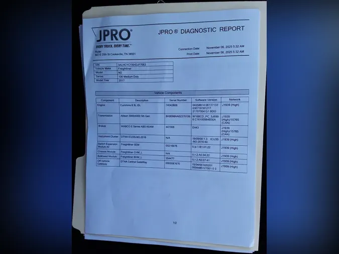 2017 FREIGHTLINER/MERCEDES M2 106