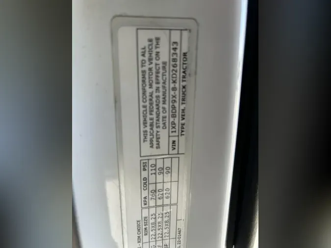 2019 Peterbilt 579