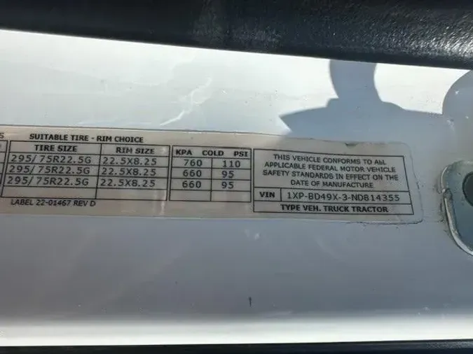 2022 Peterbilt 579