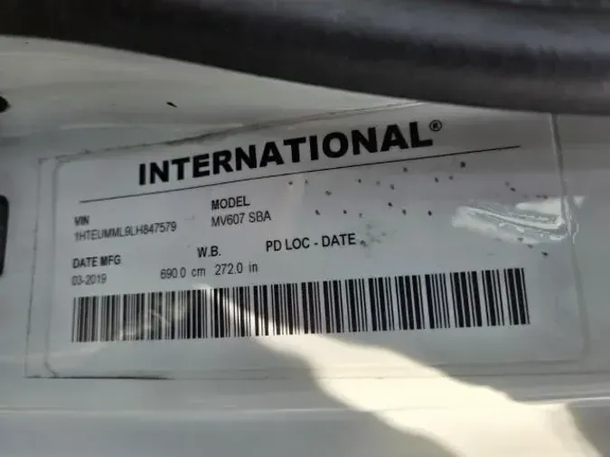 2020 International MV607