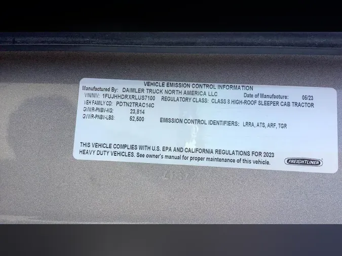 2024 Freightliner Cascadia 126f5b8f1ea2fb606b4d778ff1ebee362c3