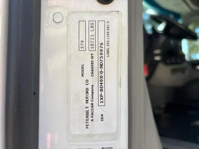 2022 Peterbilt 579