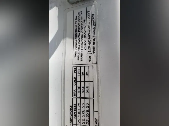 2019 Peterbilt 579
