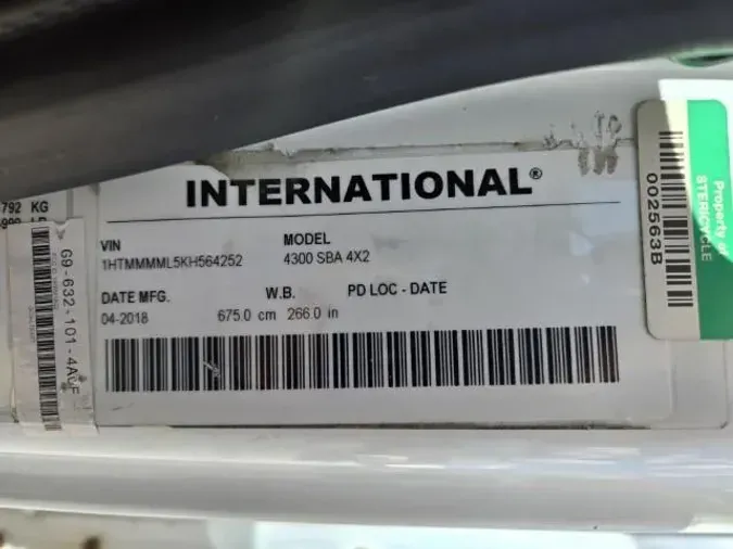 2019 International 4300